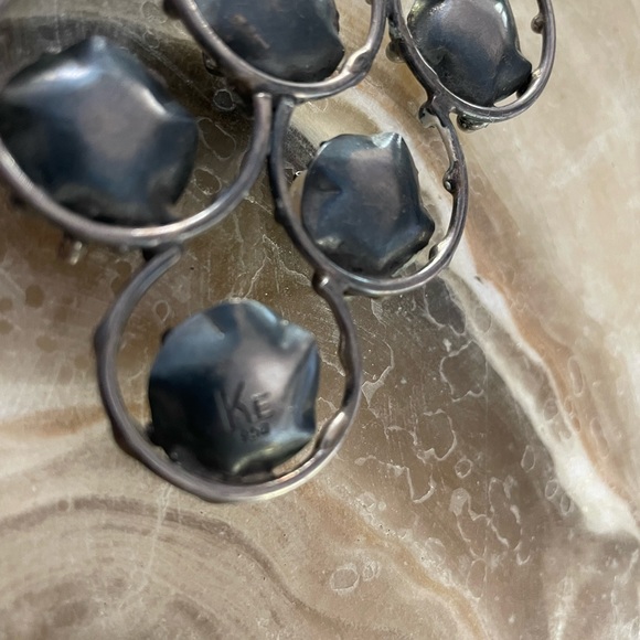 Brutalist studio jeweler statement necklace - Picture 6 of 9